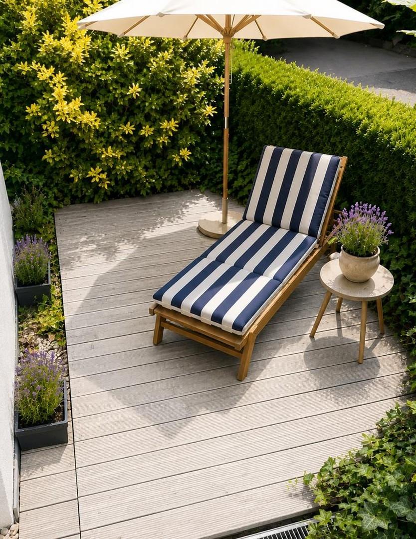 Terrasse im Vorgarten