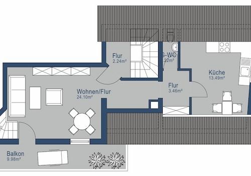 Grundriss 1.Obergeschoss
