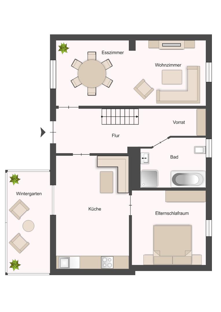 Grundriss Erdgeschoss