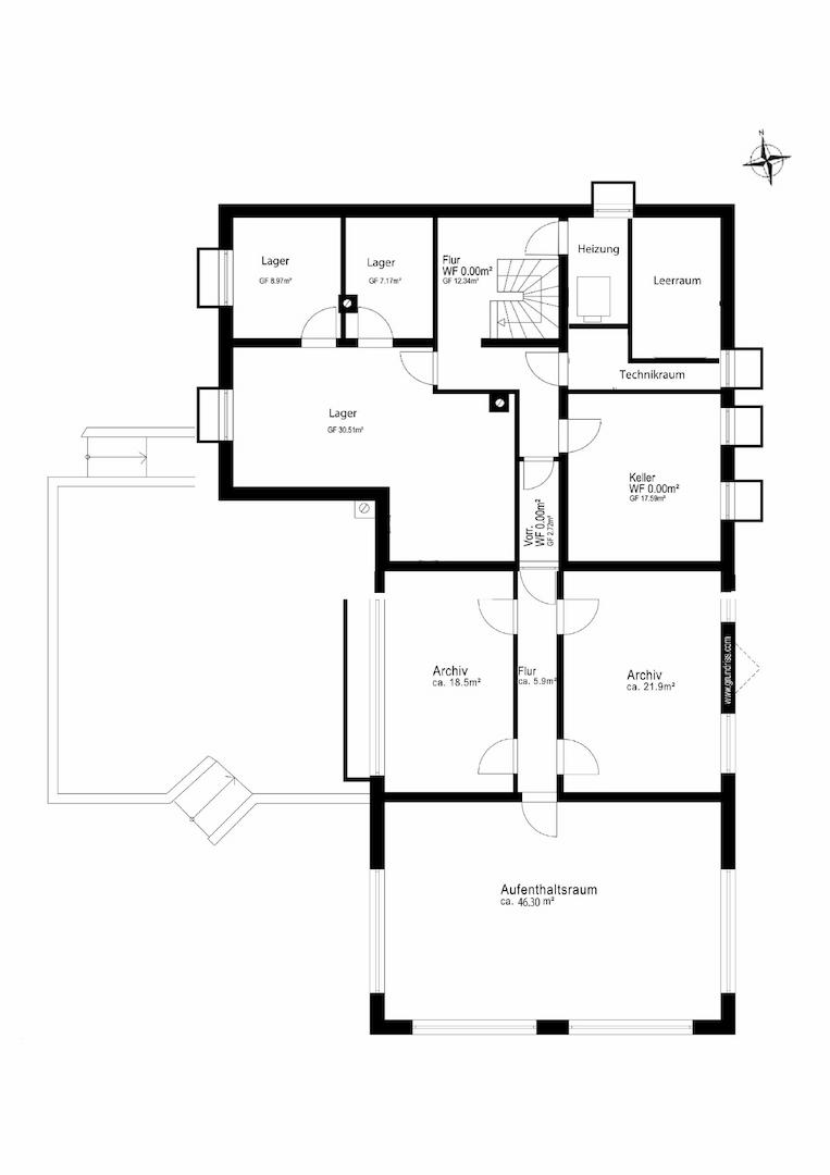 Grundriss Untergeschoss