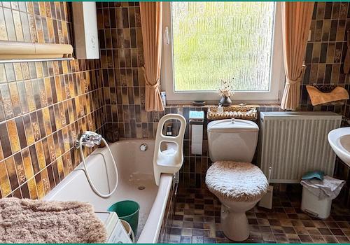 Badezimmer im Erdgeschoss...