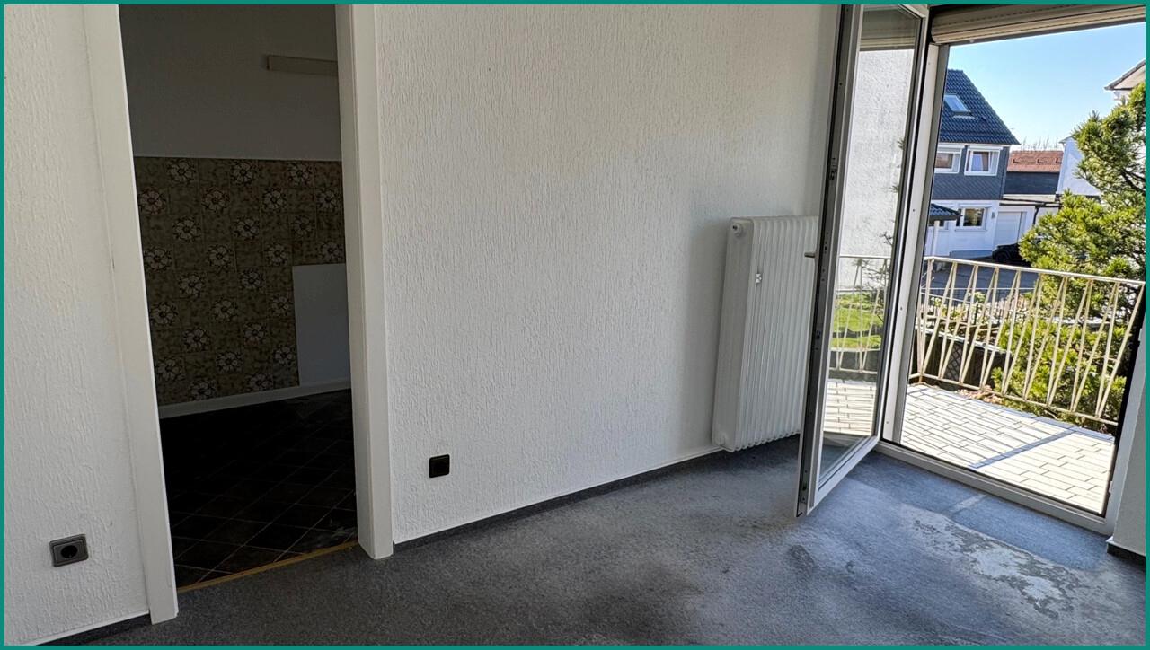 Essbereich am Balkon im Obergeschoss