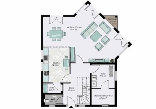 Haus Bad Vilbel Grundriss EG