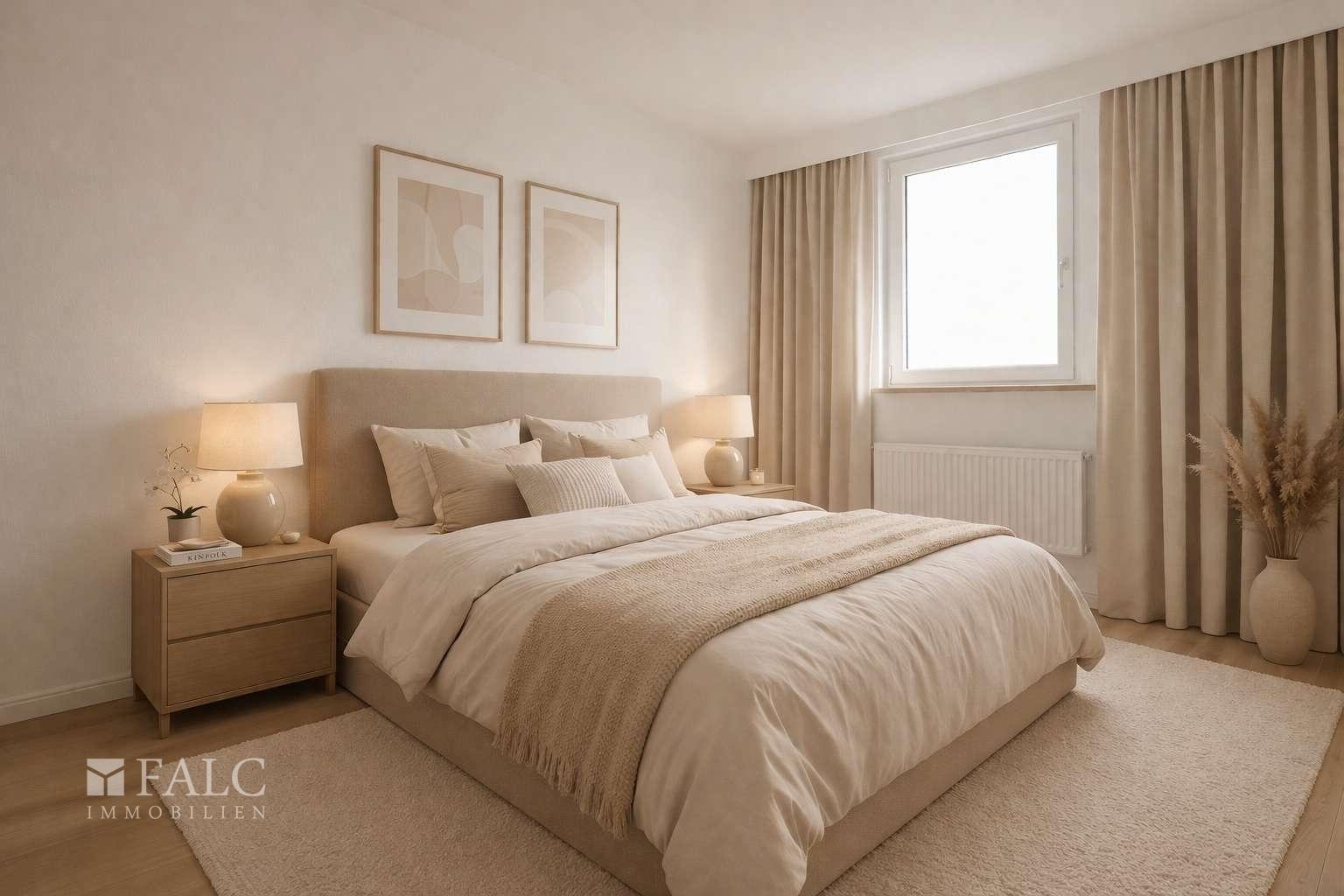 Schlafzimmer – digitales Home-Staging