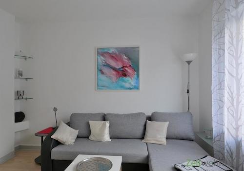 Blick zum Sofa