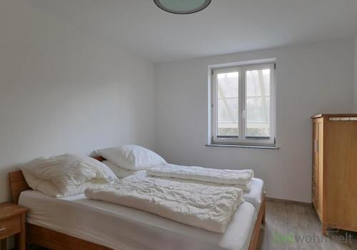 Blick ins Schlafzimmer