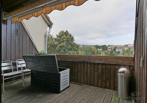Blick vom Dachbalkon