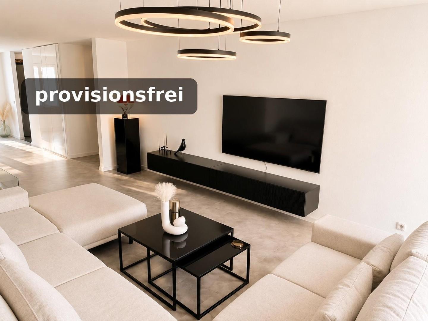 Wohnbereich mit TV-Wand