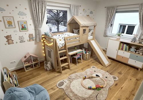 Kinderzimmer möbliert