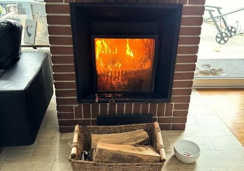 Kamin mit Wärmetauscher