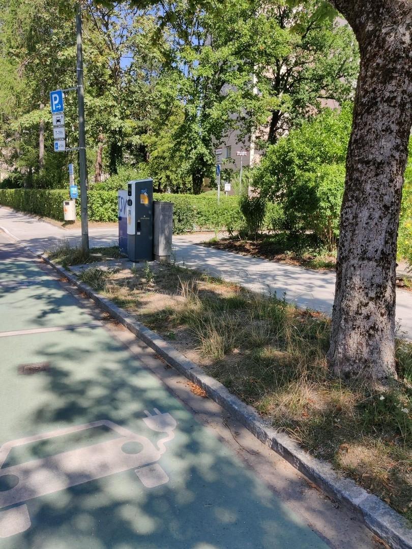 E-Ladesäule mit 2 Ladepunkten