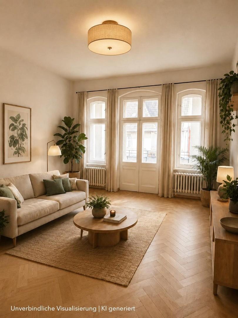 Visualisierung Wohnzimmer WE 0