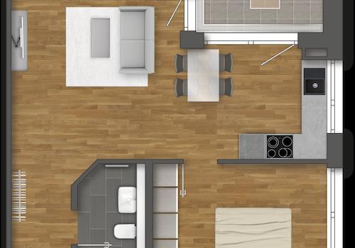 Wohnung Nr. 18 unverbindl. Illustration
