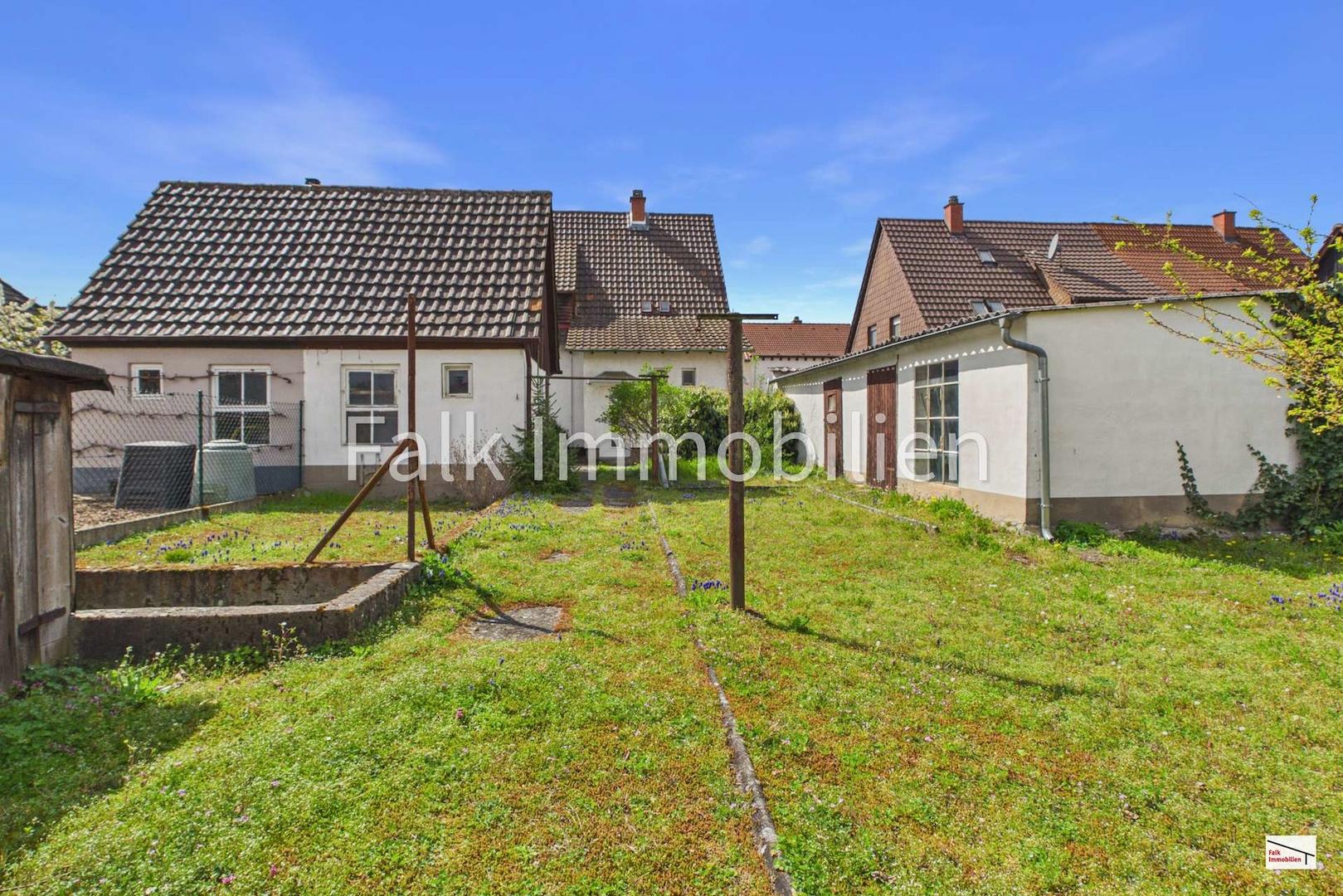 Hausansicht Garten