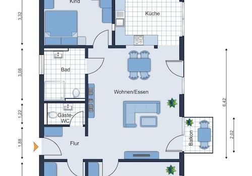 Grundriss WE 9