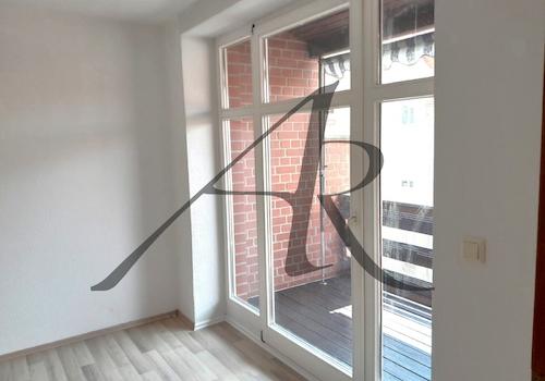 Schlafzimmer mit Balkon