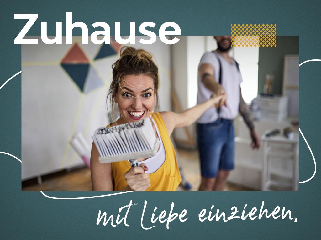 Zuhause mit Liebe einziehen
