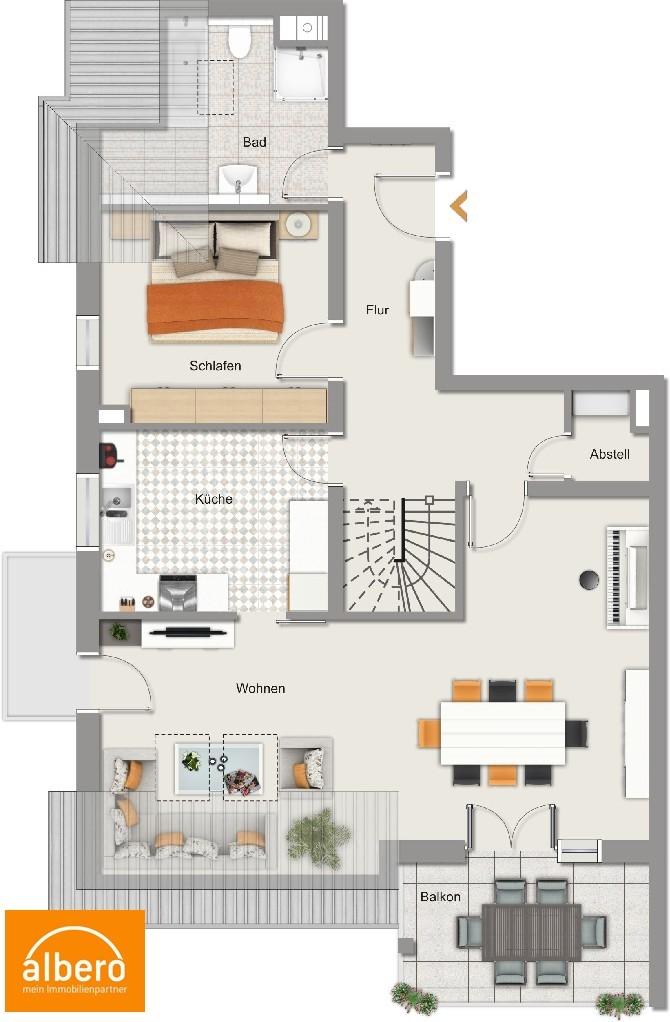 Grundriss 1. DG