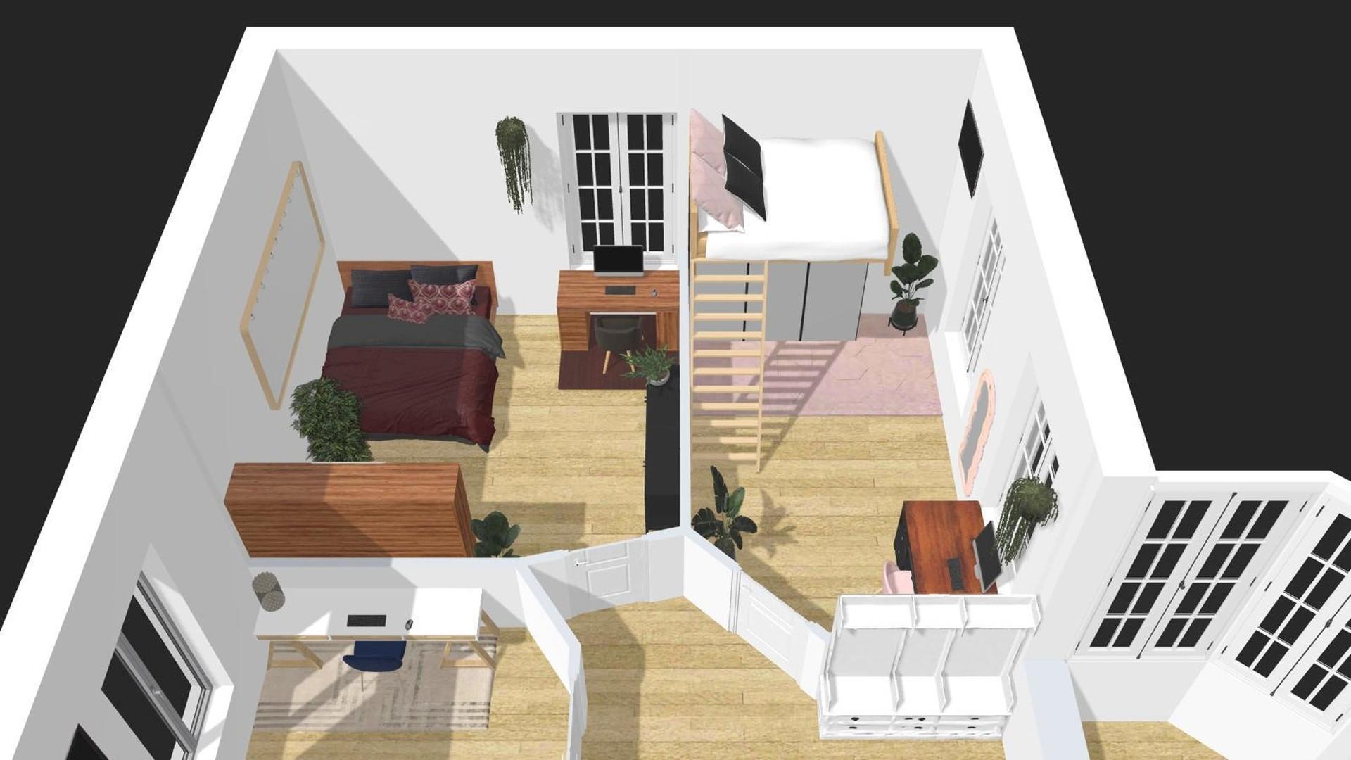 Grundriß Zimmer 3 und 4
