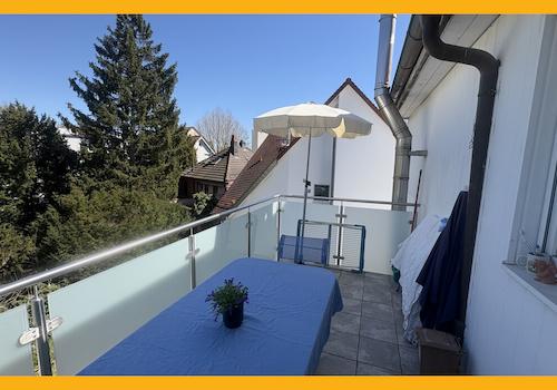 Blick vom Balkon