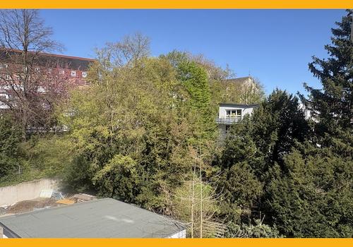Blick vom Balkon