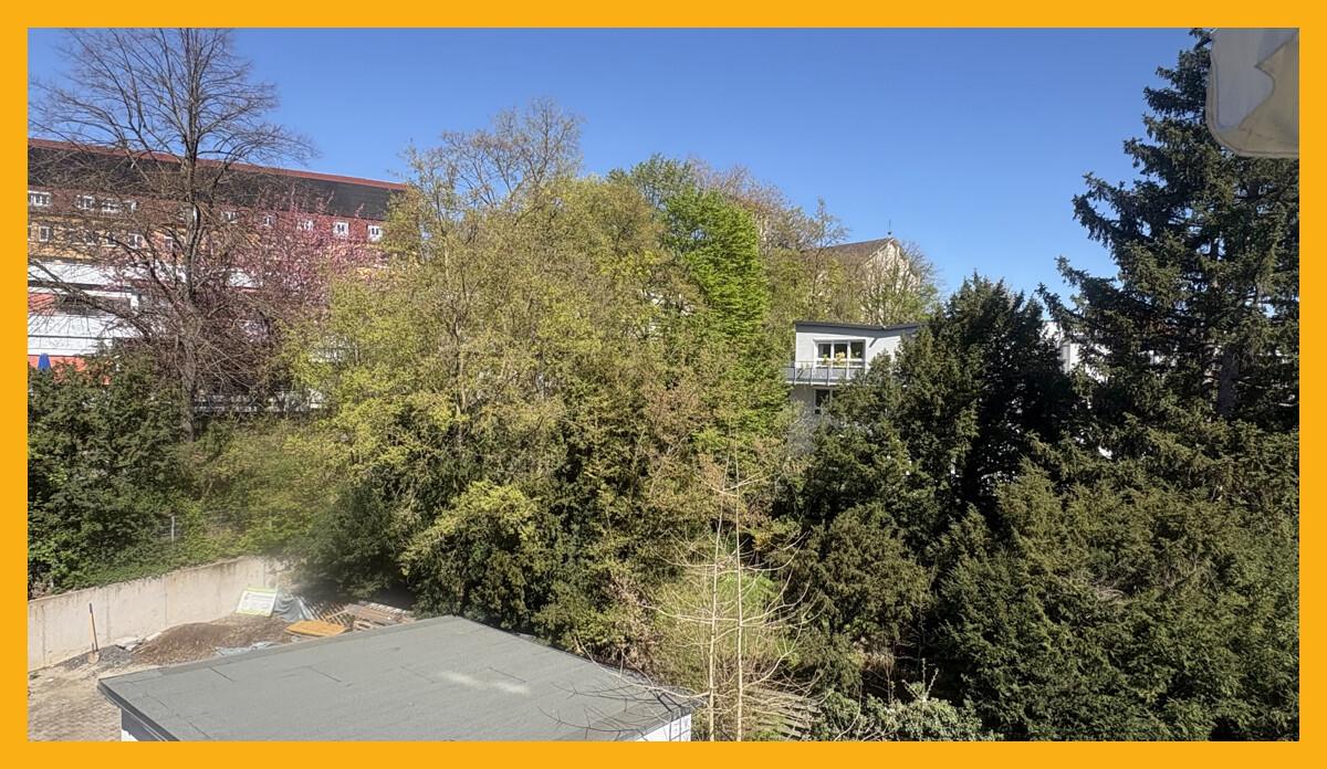 Blick vom Balkon