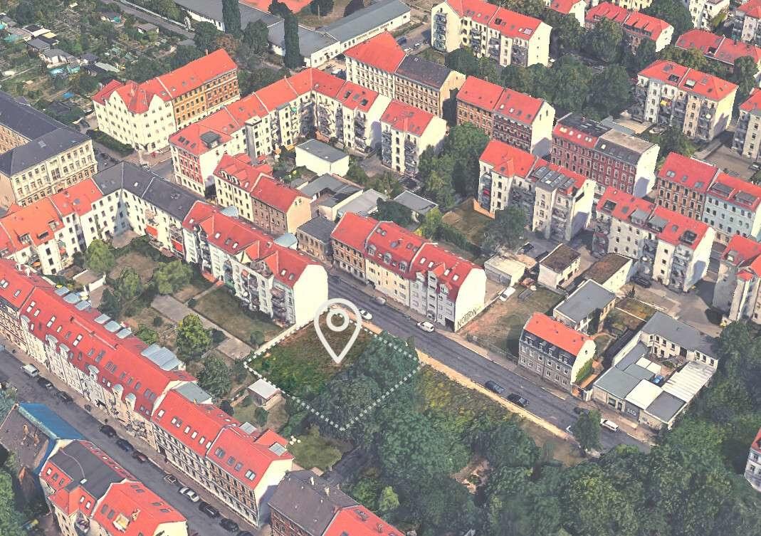 Aufsicht auf das Grundstück