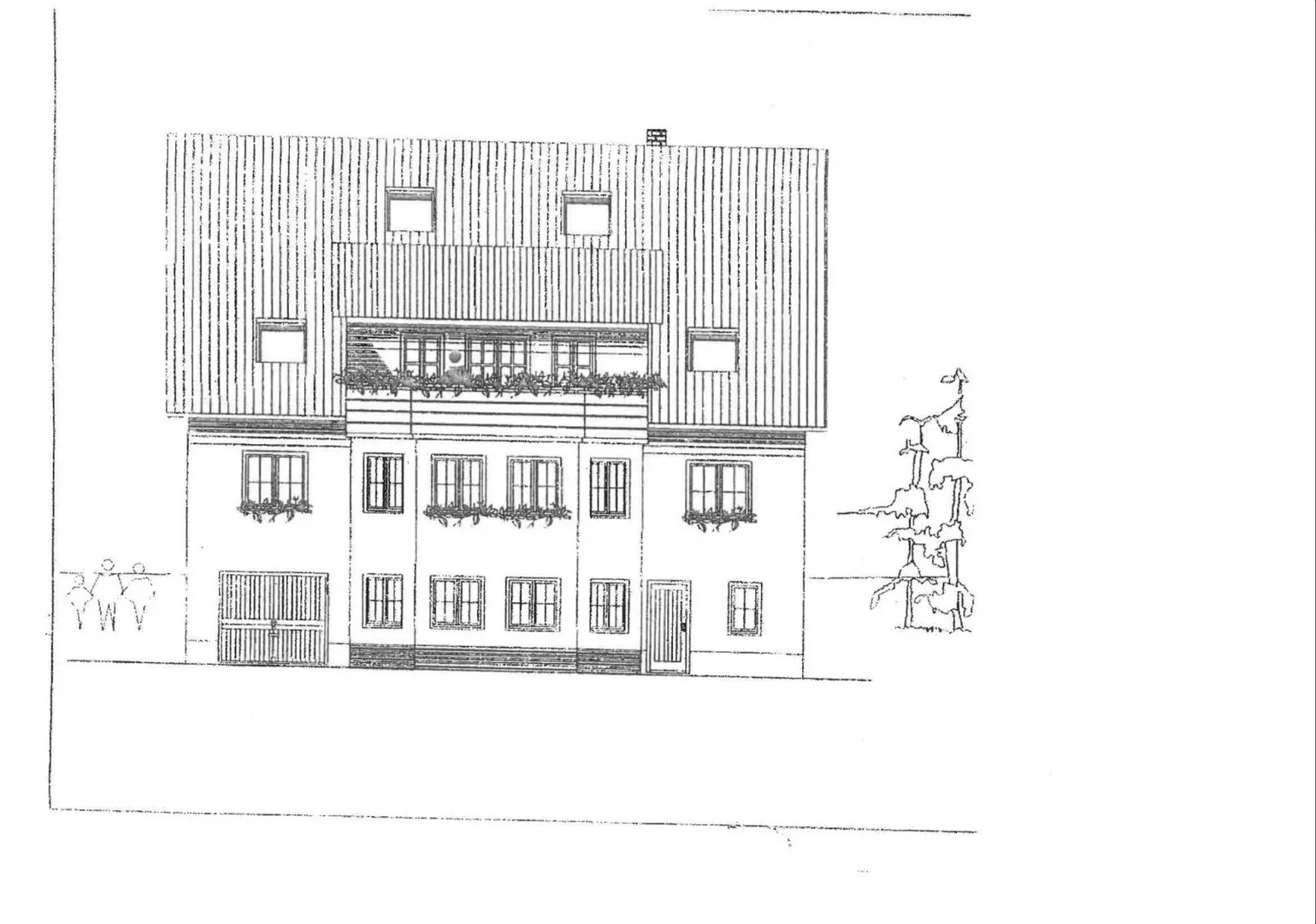 Hausansicht Garten