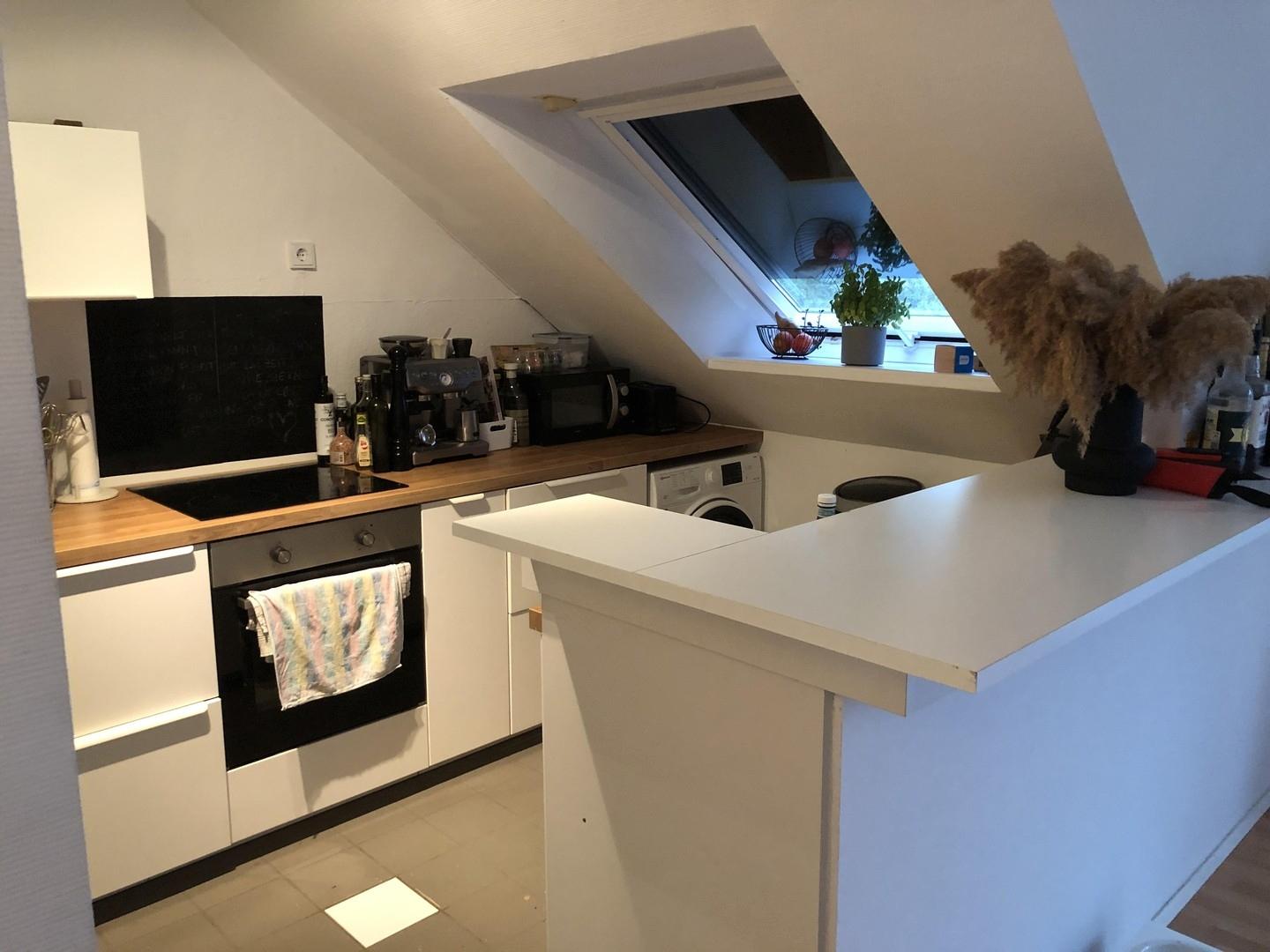 Küche mit Theke Einliegerwhg