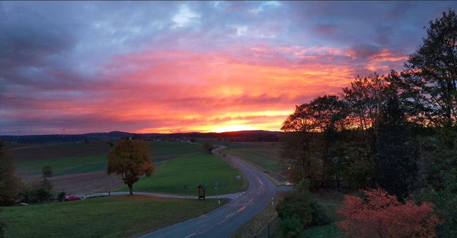 Sonnenuntergang im Westen