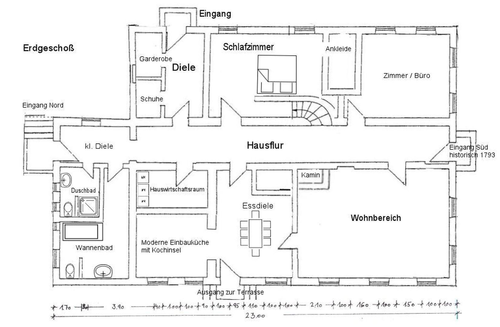 Grundriss Erdgeschoß