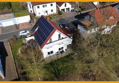 Rückansicht mit Blick auf das Grundstück