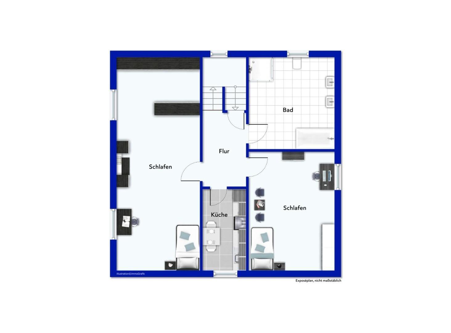 Grundriss Obergeschoss