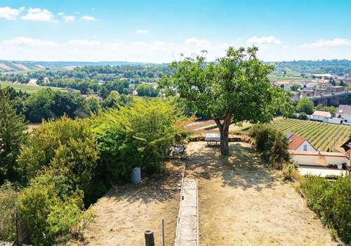 Drohnenansicht Garten