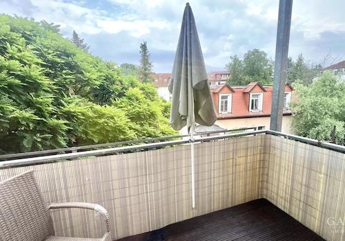 Blick vom Balkon