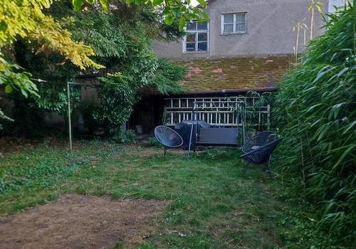 Garten Rückseite Anbau
