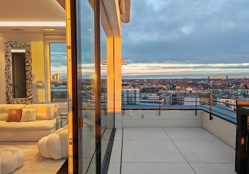 Dachterrasse Abendstimmung