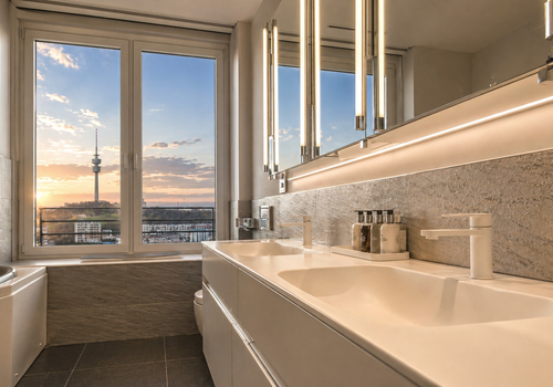 Masterbad Corian+Einbauten
