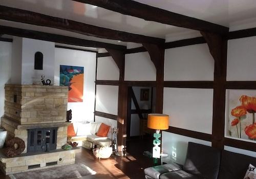 Wohnzimmer/Deele, Kamin