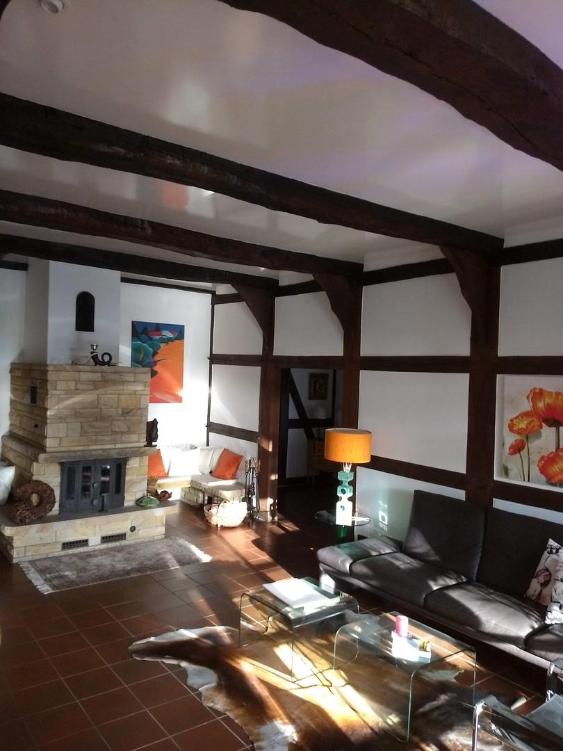Wohnzimmer/Deele, Kamin