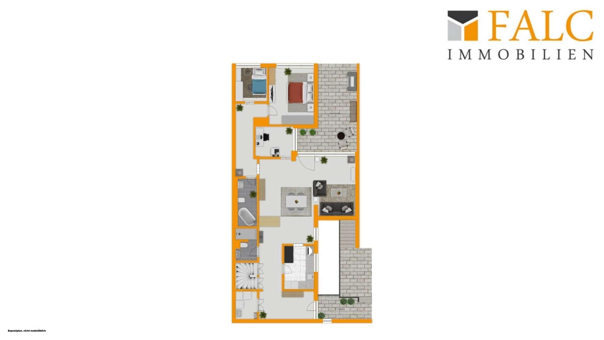 Grundriss Wohnung 1. OG