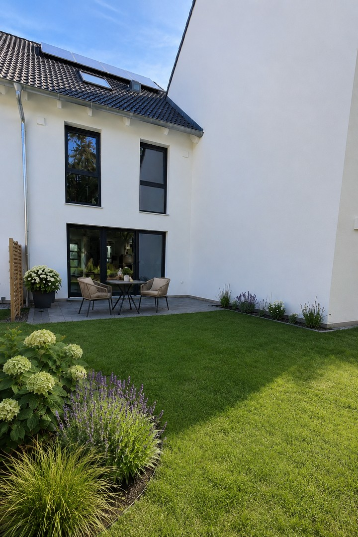 KI generierte Gartenansicht