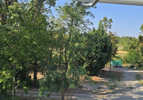 Blick aus dem Dachfenster