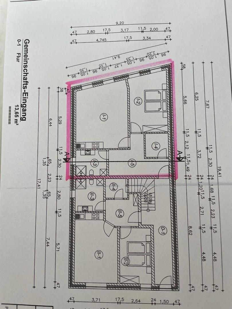 Grundriss Wohnung 1