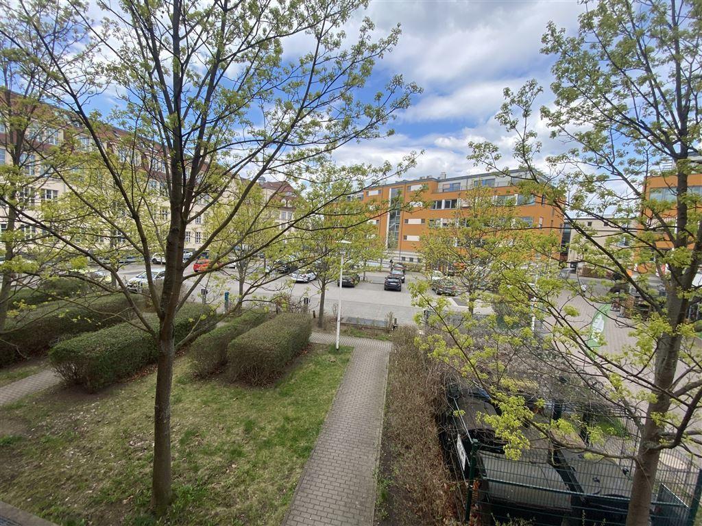 Blick auf Teegut-Parkplatz