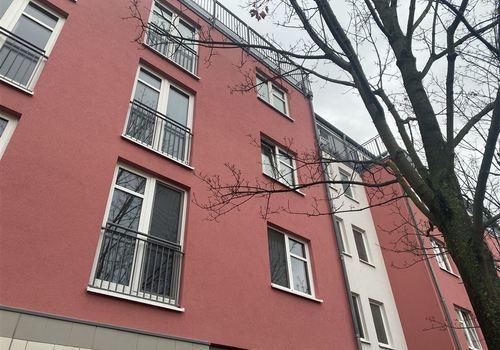 Blick zur Wohnung