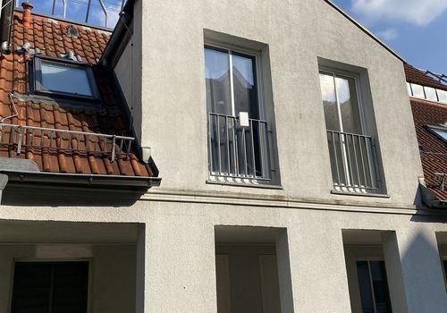 Blick zur Wohnung