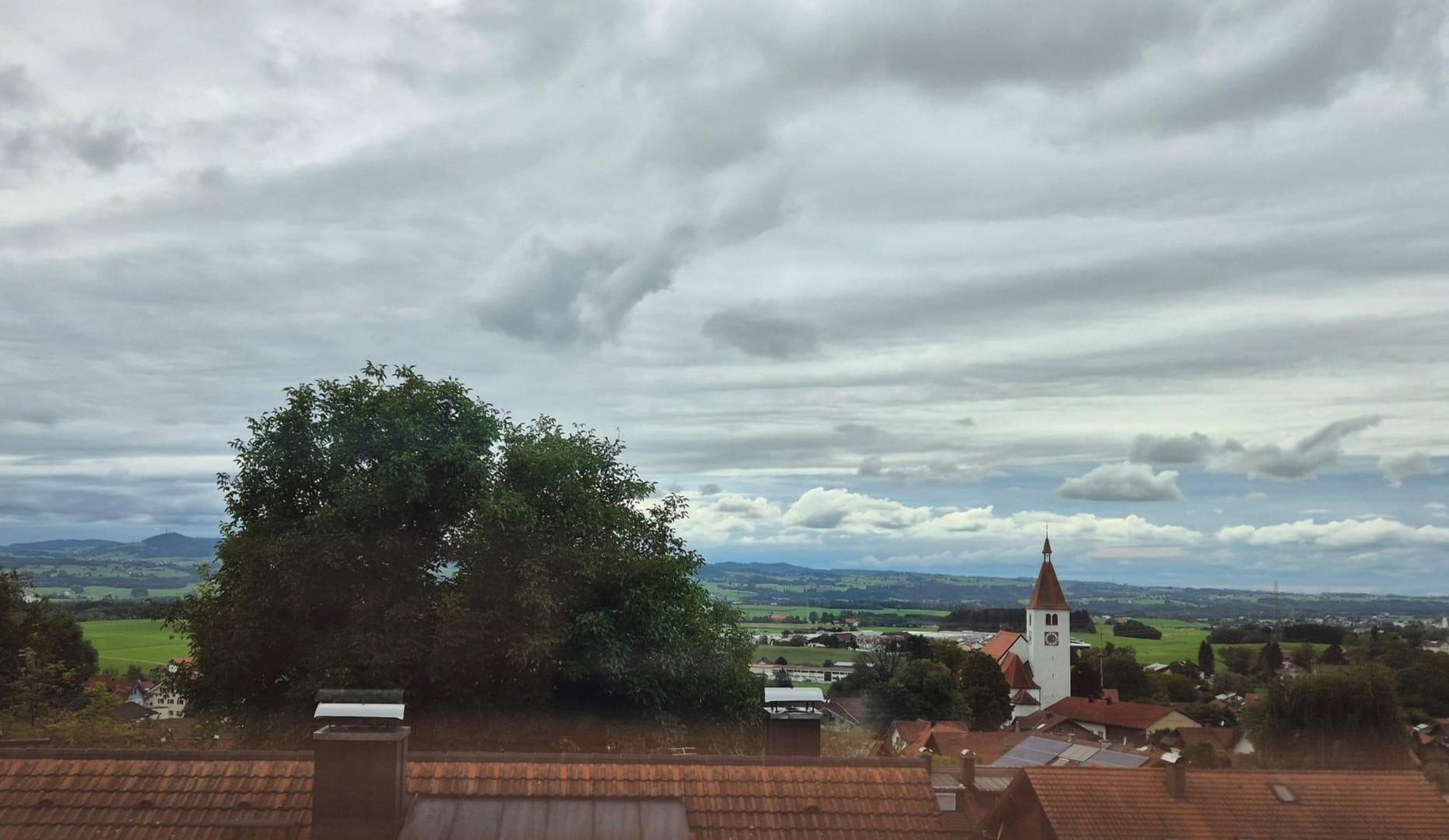 Blick aus dem Dachfenster 
