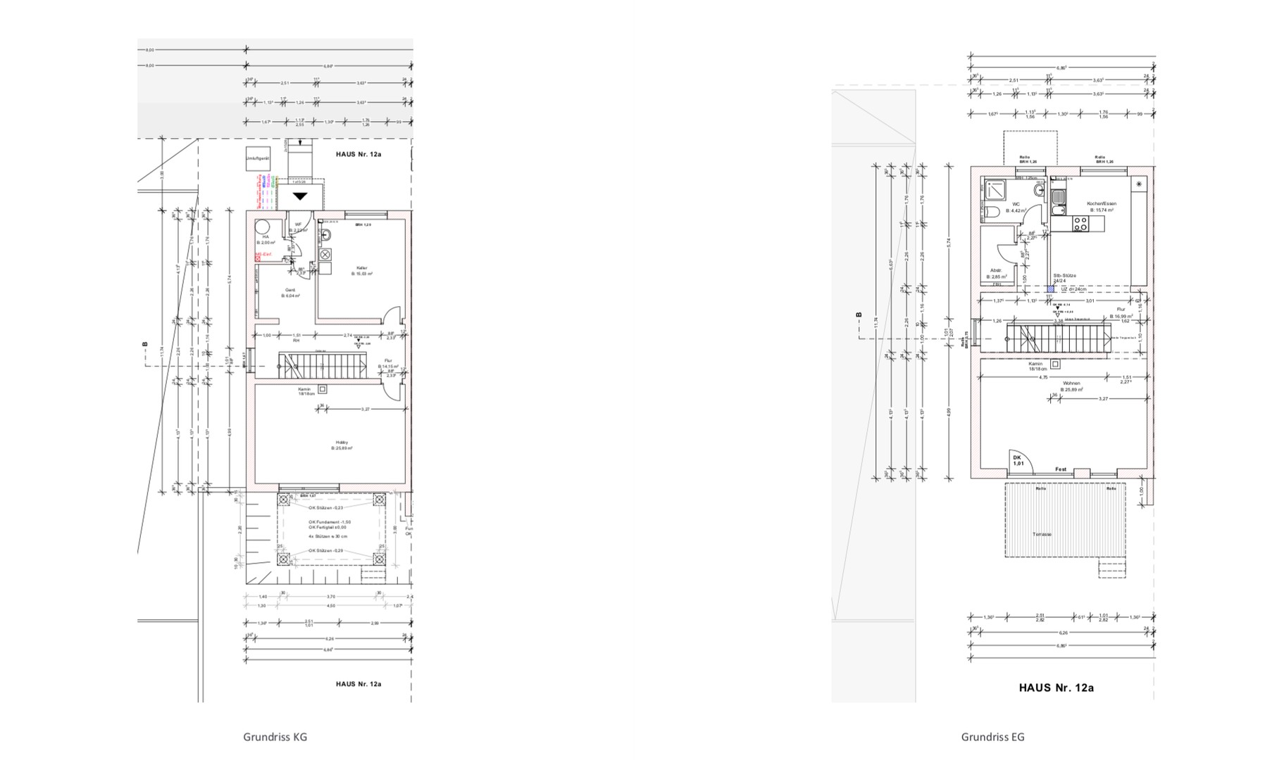 Grundrisse KG+EG