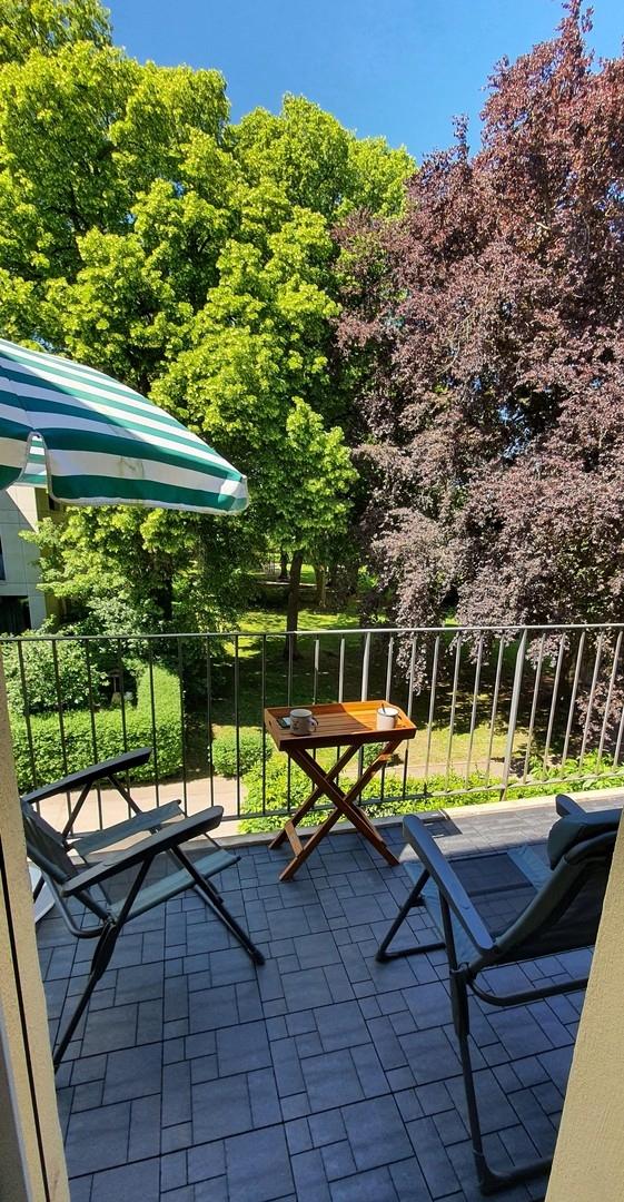 Balkon, Blick nach Westen
